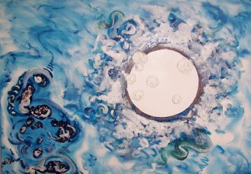 Maße: 50 x 70 cm <br>
Rahmen: ohne <br>
Technik: Öl <br>